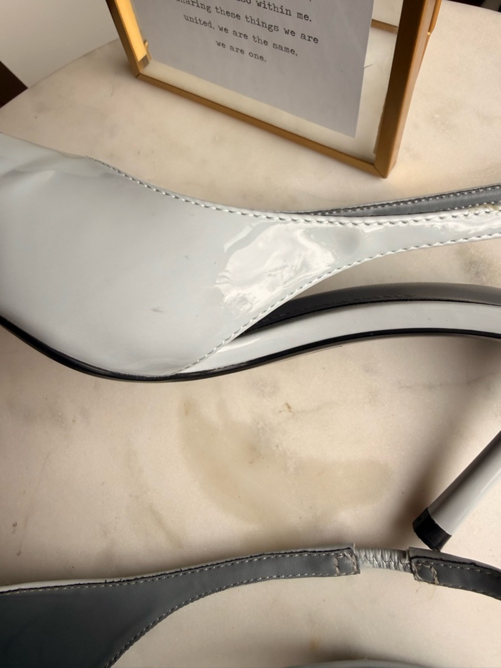 Zara Slingback Pointed Toe Stiletto Heels in Light Blue 7.5 - Picture 8 of 12